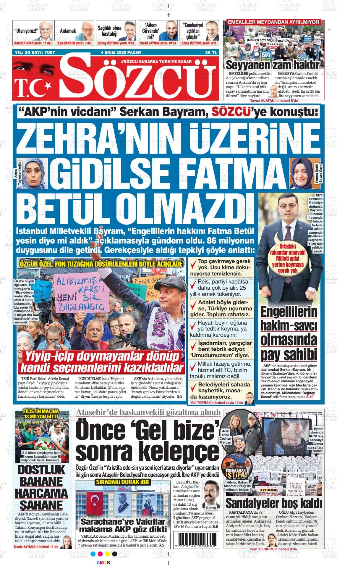 SÖZCÜ gazetesi kapağı